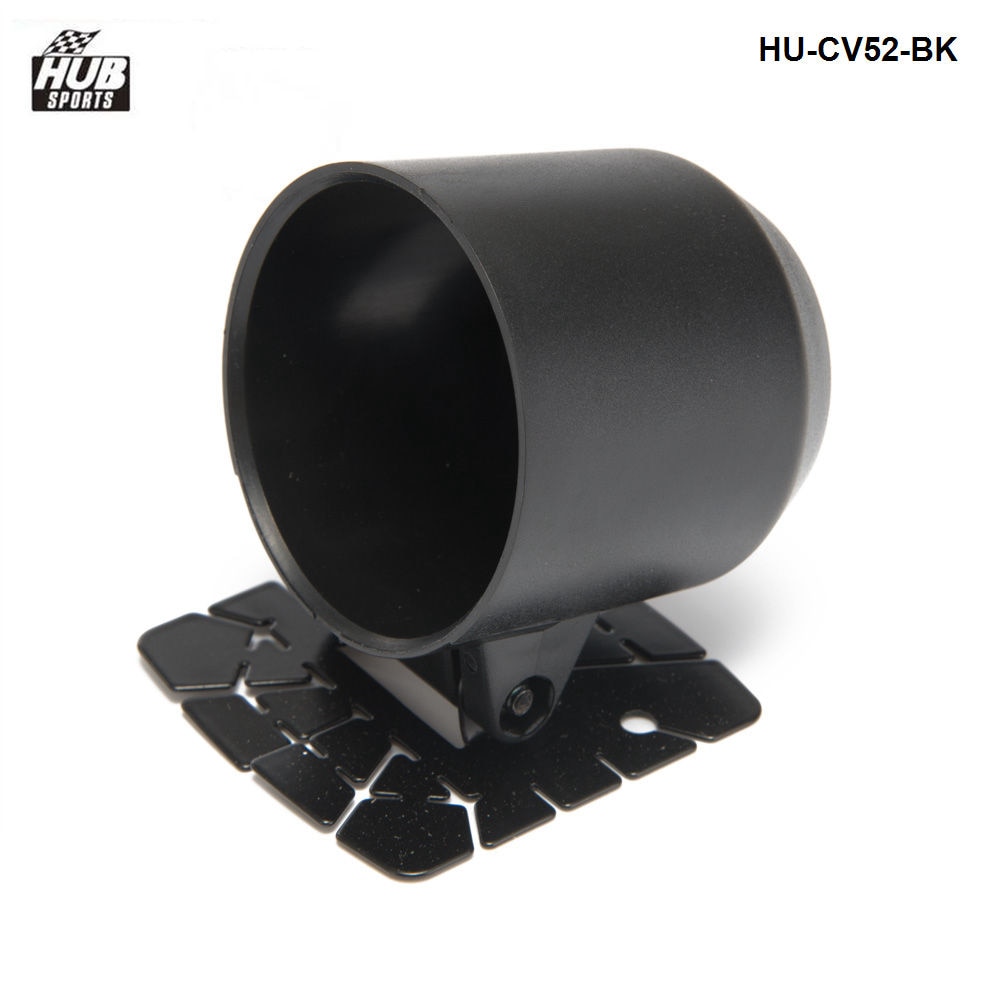 Svart 52mm bilmätare podhållare instrument justerbart enkelroterande fäste hu -cv52- bk