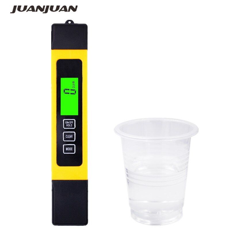 Titanium alloy probe 3 in 1 High accurate 0.1 LCD Digital TDS EC Tester meter water monitor ppm 0-9999 backlight 50%