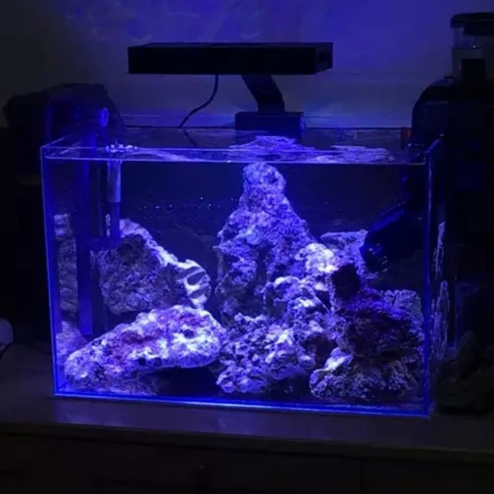 LED Spectra Nano Aquarium Light 30W Saltwater Lighting with Touch Control for Coral Reef Fish Tank US EU Plug