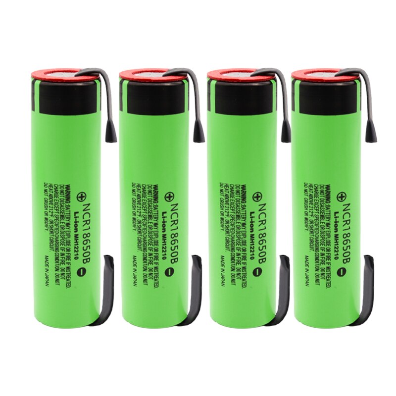 100% Neworiginal Hoge Capacity18650 Batterij NCR18650B 3.7V 3400Mah 18650 Oplaadbare Lithium Batterij Voor Batterij + Diy Linie