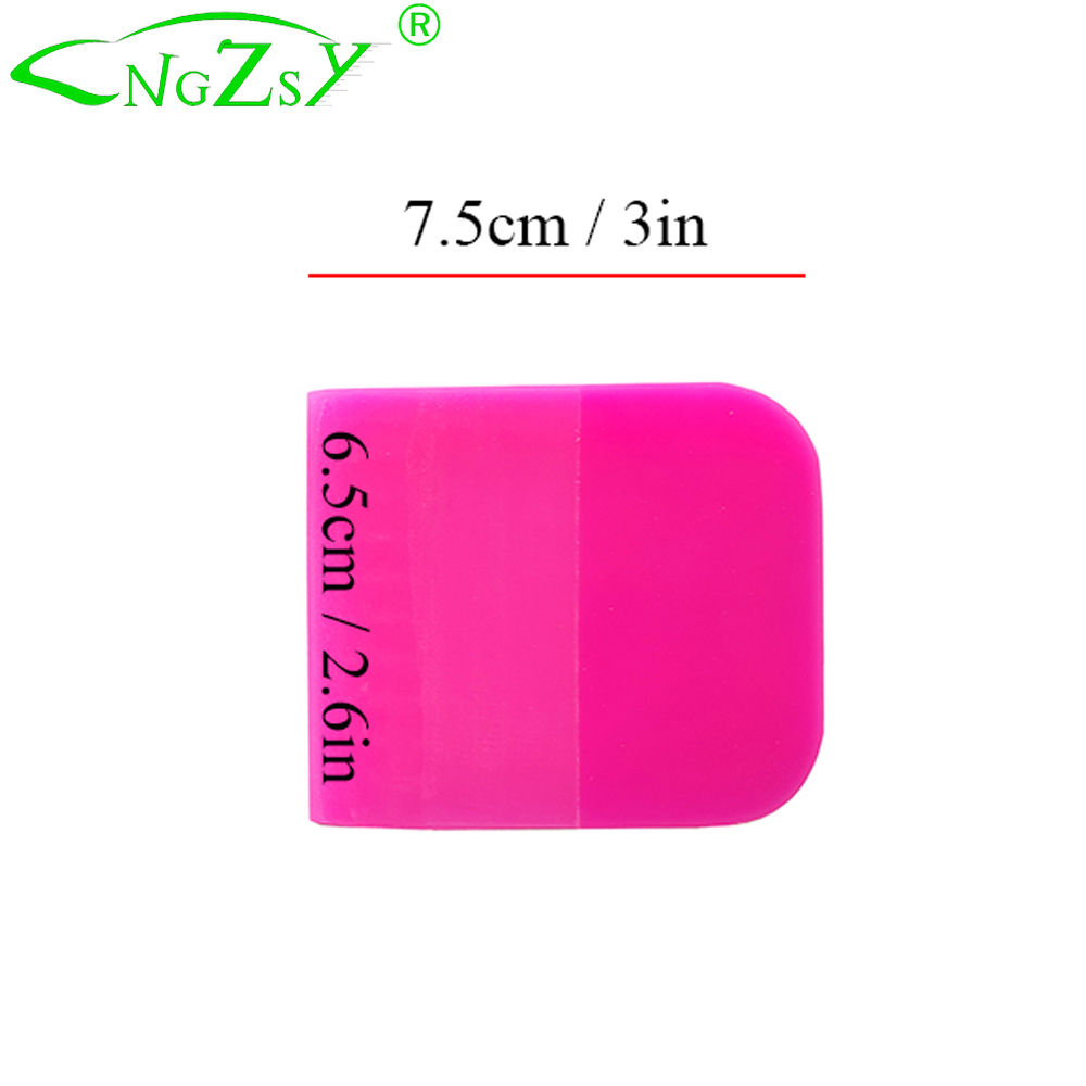 Venster Glas Schoonmaken Tool Water Remover B72 Carbon Vinyl Auto Wrap Film Sticker Installeren Schraper Ppf Tpu Wrapping Squeegee: 6.5x7.5cm Pink