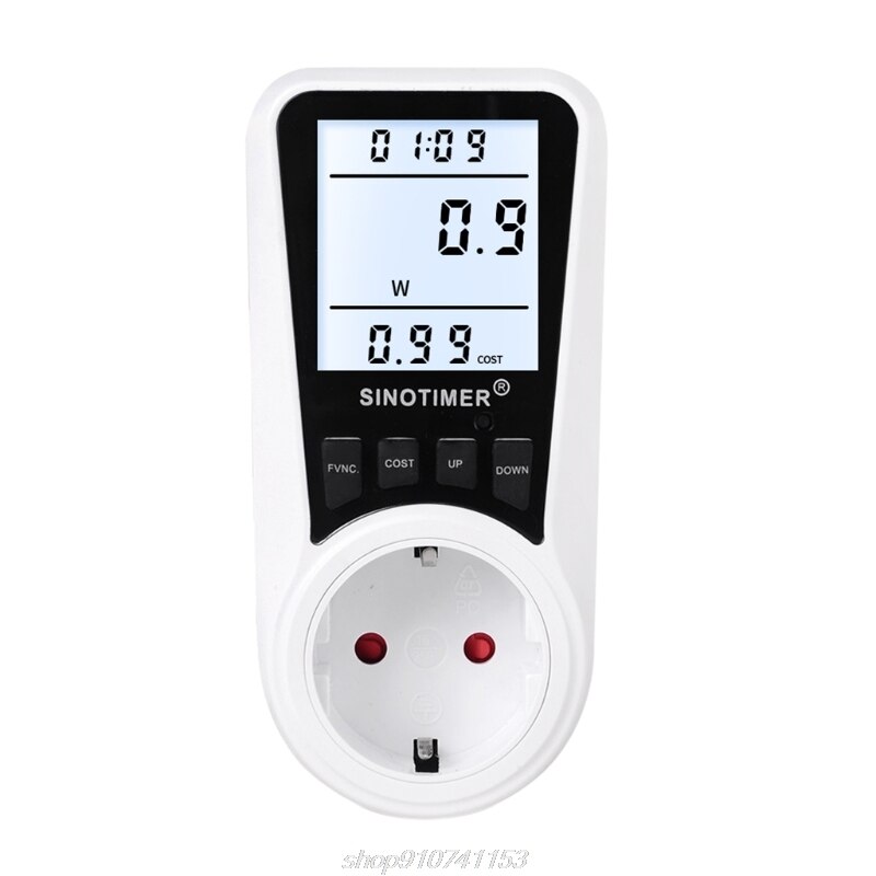 Electricity Usage Monitor Digital Wattmeter AC Power Meter 110V-230V Energy Meter Socket Monitor EU/US/UK/BR A01 21