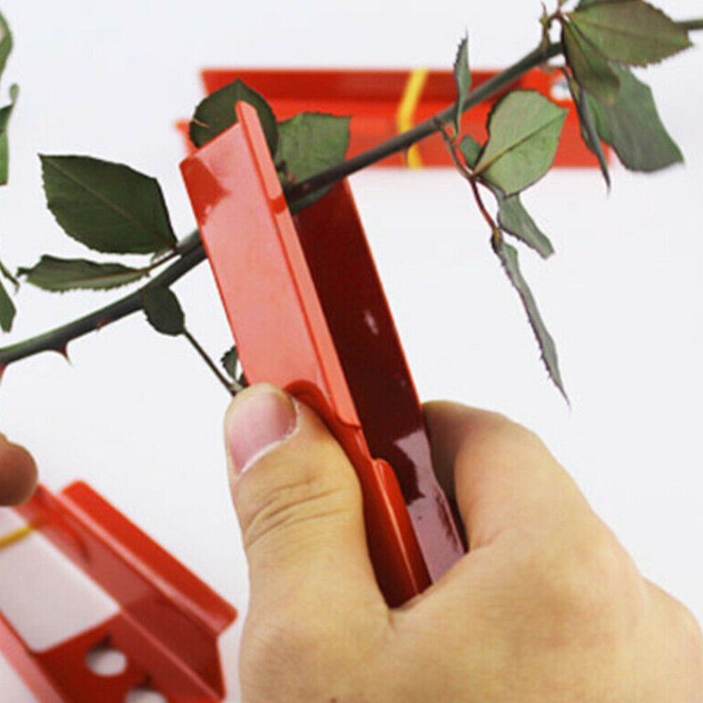 DIY Portable Home Tree Useful Burrs Plier Metal Garden Rose Thorn Remover Cutting Tool Stem Leaves Stripping Flower For Florist