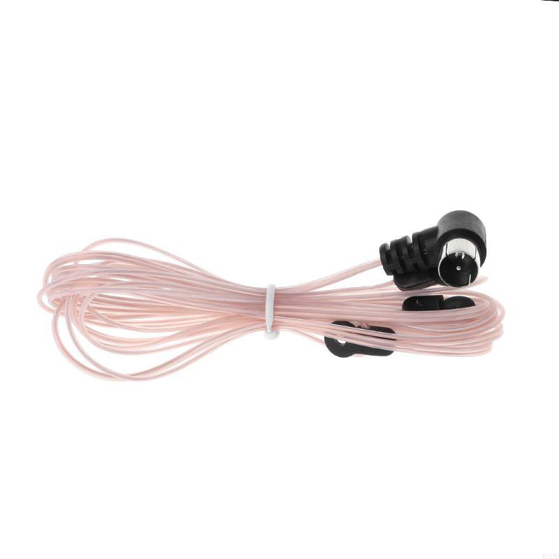 02DD FM Radio Antenna 75 Ohm Dipole Indoor for T Antennas Aerial Male Type F Connector For FM Radio Indoor Use for