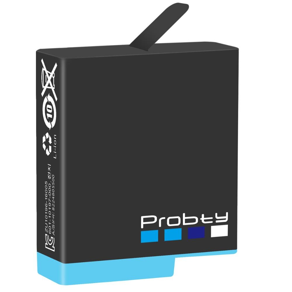 Probty d'origine pour GoPro Hero 8 Hero 7 Hero 6 batterie noire entièrement décodée 1680mAh GOPRO Hero8 hero7 hero6 batterie: 1 Pcs Battery