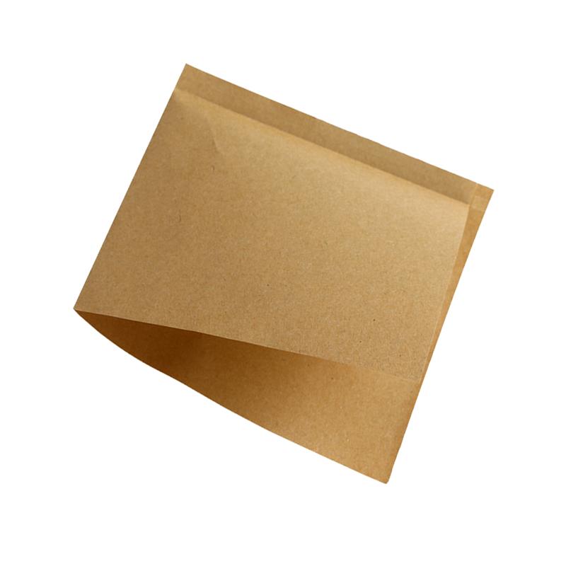 100pcs Food Kraft Paper Disposable Triangle Shape Oil-proof for Sandwich Doughnut Packing