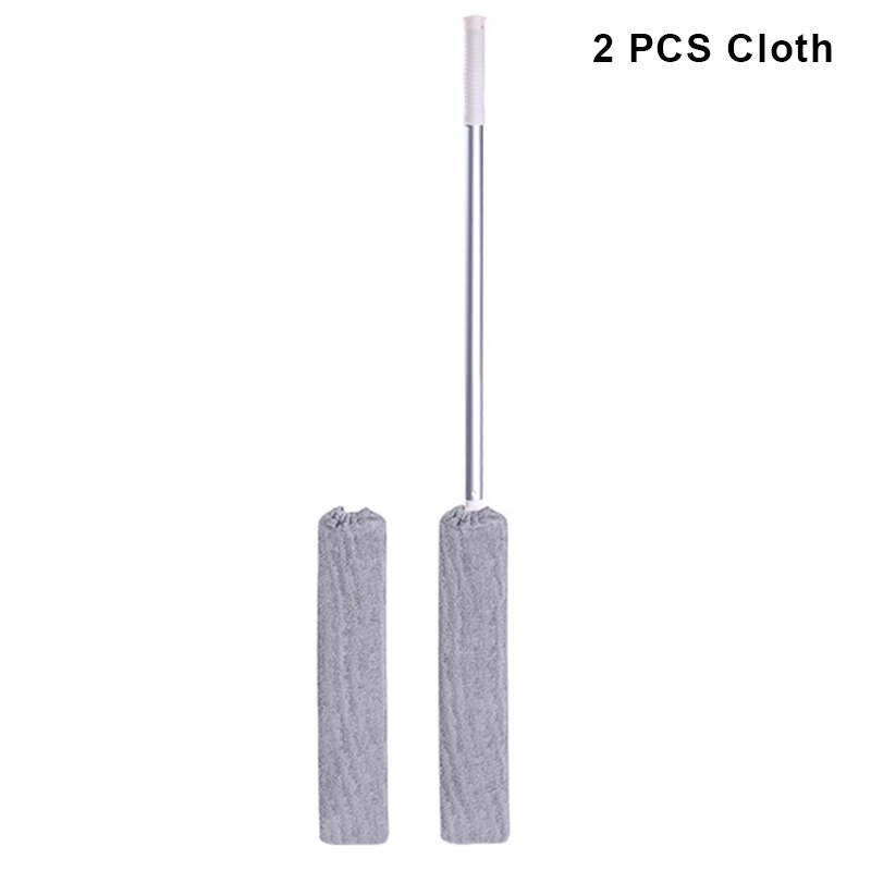 Mopa de mango largo reutilizable para limpieza del hogar, cepillo de limpieza, mopa de mango largo, herramientas de limpieza para el hogar, cepillo para barrer, Plumeros: 100cm Length adjusta