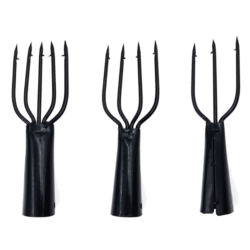 Harpoon-lanza de pesca submarina, gancho para pesca al aire libre, aparejos de pesca para atrapar rana en Río y Lago, capacidad de 3/4/5 puntas