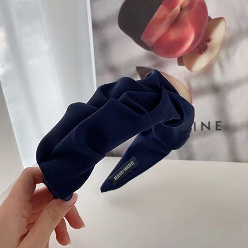 Gorgeous Bowknot Hairbands For Women Wide Headbands Girl Hair bands Female Hair Hoop Headwear Hair Accessories: army green