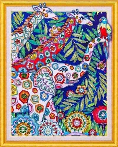 HUACAN Diamond Painting Animal Diy Diamond Embroidery Special Shape Rhinestone Picture Diamond Mosaic Kit 40x50