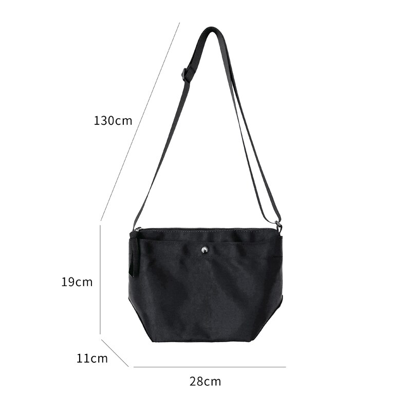 2021 nuova borsa da donna in Nylon con cerniera borsa da donna Hobo stile Preppy borsa a tracolla da spalla per giovani in stile giapponese vendita intera