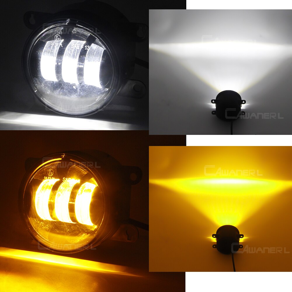 2 Pieces Car LED Fog Light 30W 6000LM Front Bumper Fog Lamp DRL For Suzuki Swift Jimny Grand Vitara Splash Ignis SX4 Alto XL7