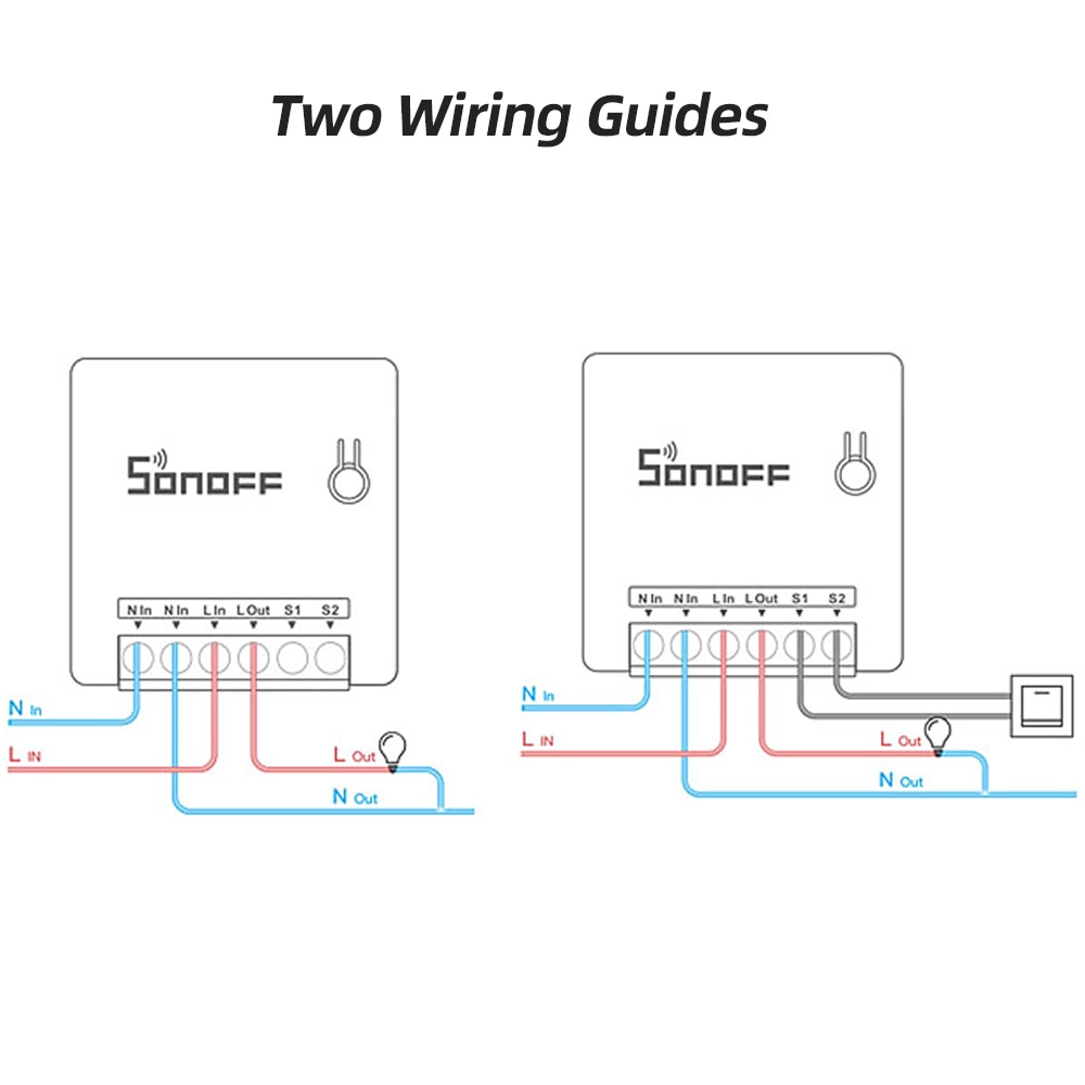 Sonoff Mini DIY Basic Wifi Switch 220V/Module/Light Timer RF Interruptor Switch Wifi Smart Home For Alexa Ewelink Google Home