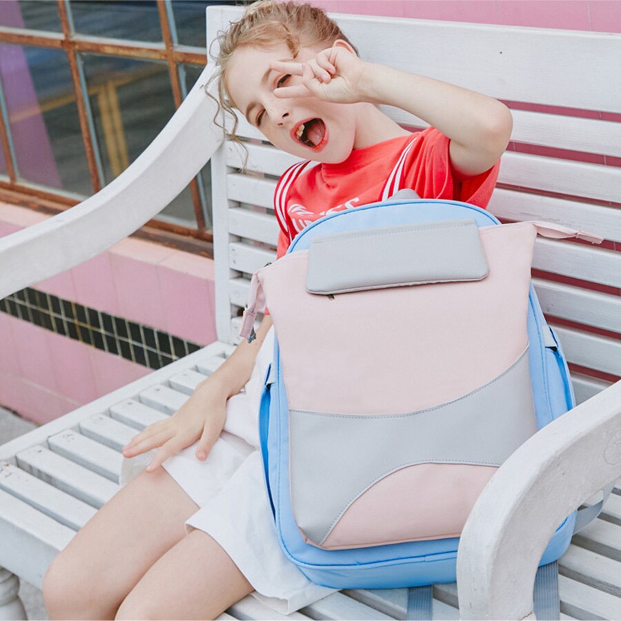 Macarons orthopedische schooltassen voor meisjes, kinderen, effen schooltassen, rugzakken voor basisschoolleerlingen, groep 1-3-5 , kinderen, patroontassen