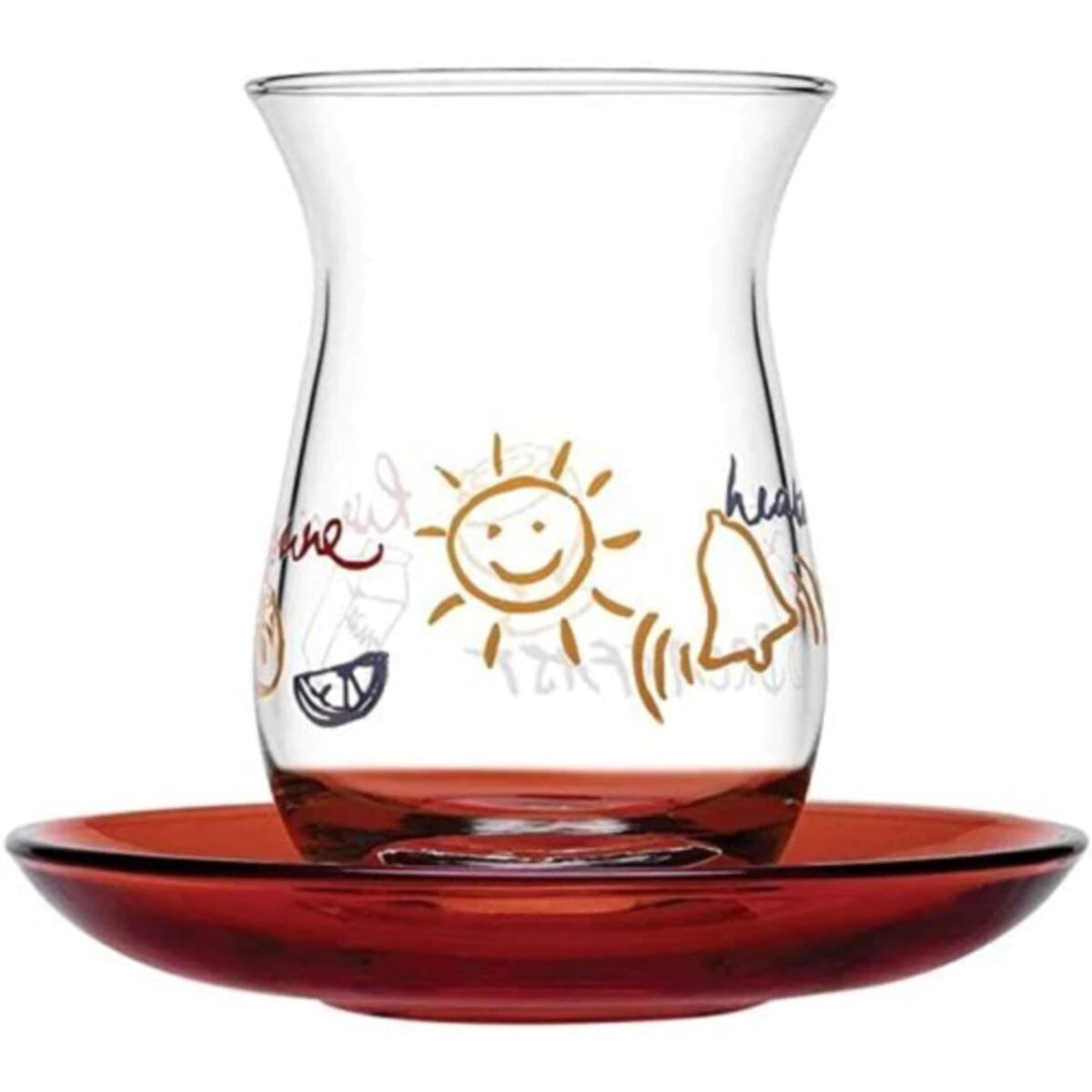 Turkse Thee Cup Pasabahce Rise &amp; Shine Thee Set Kit 6 Stuk Traditionele Turkse Thee Cup Thee En Koffie set