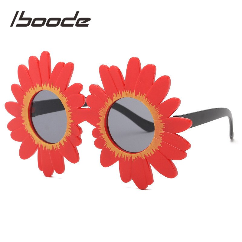 Iboode låve solbriller takrenne jenter søte solsikke rund innfatning solbriller baby barnefest solbriller  uv400 nyanser