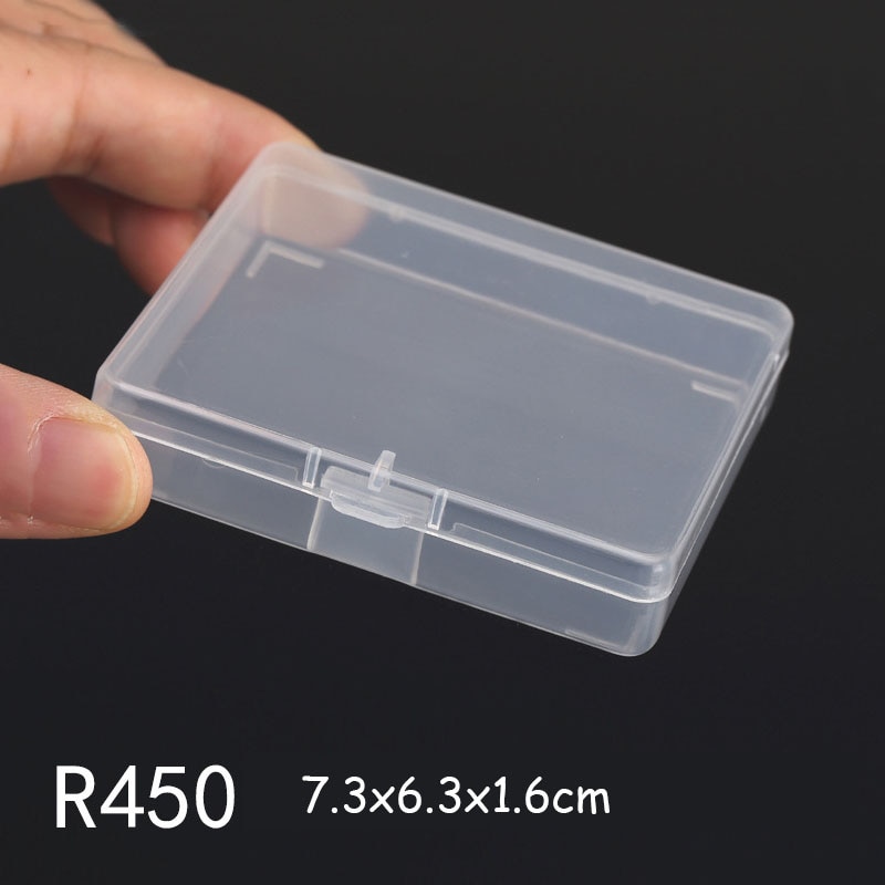 Many Sizes Transparent plastic box Storage Collections Item packaging box portable case Mini Case Clear Small Tools Box