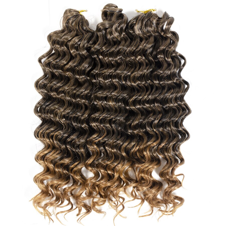 Extensiones de cabello rizado estilo africano, cabello sintético Afro rizado de ganchillo, rizos, trenzas, cabello trenzado: deep-1bT27