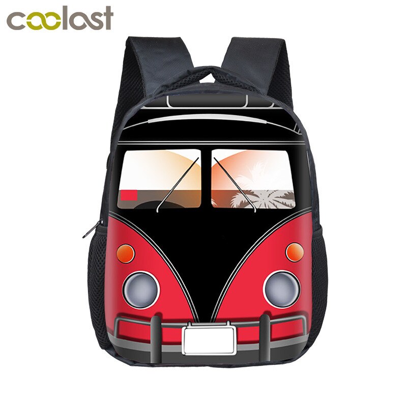 Sac à dos de dessin animé pour enfants, voiture, camion, Bus, école maternelle, Kawaii,: 12saiche14