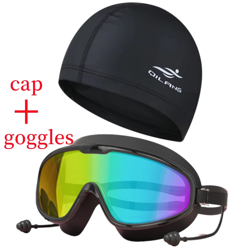 Siliconen badmutsen Badmuts Volwassen siliconen Waterdicht PU Unisex Effen kleur Zwembad Duikmuts Lang haar: YELLOW