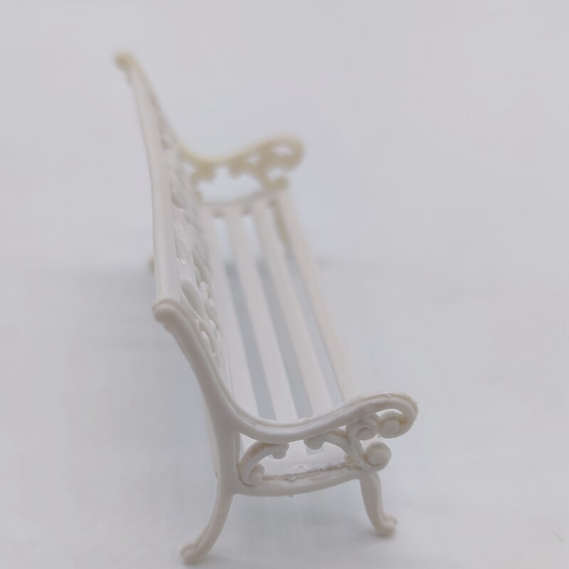 1/25 Scale Park Bench Model Mini Bench Miniature Parks Home Crafts Gardens Ornament Layout