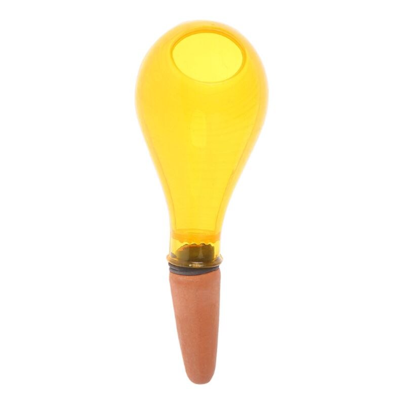 Dispositif d'arrosage automatique goutteur en céramique suintement lent fleur plante abreuvoir plante d'intérieur Pot goutte à goutte 3 couleurs: Jaune