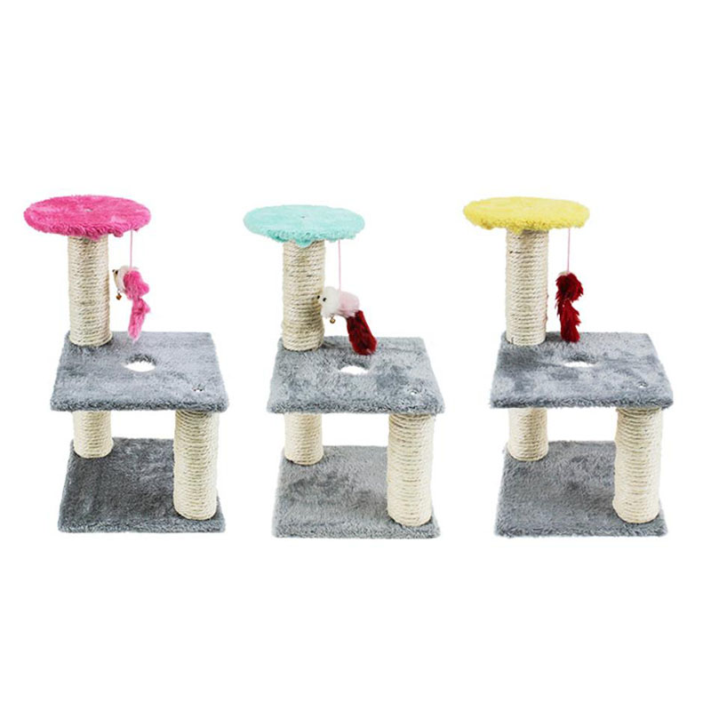 MTL cat scratcher tree climber Jumping Toy Climbing Frame Furniture Scratching: type 1 color random