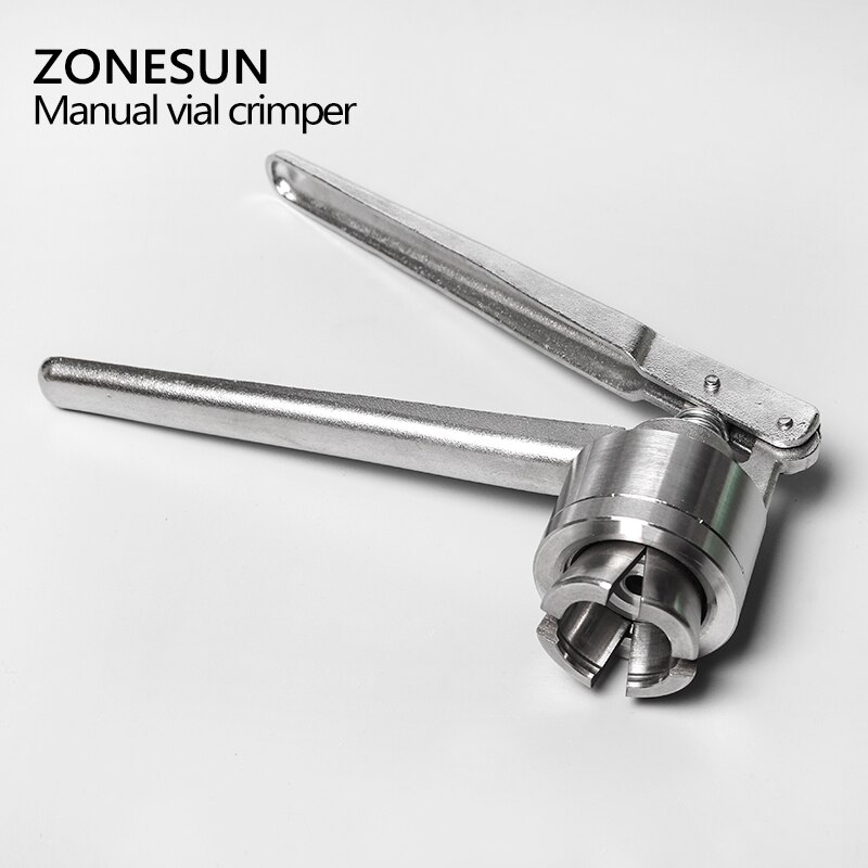 ZONESUN Manual Vial Crimper 13mm/20mm Plastic Flip Off Caps Hand Sealing Machine Crimping Tool Bottle Capping Capper