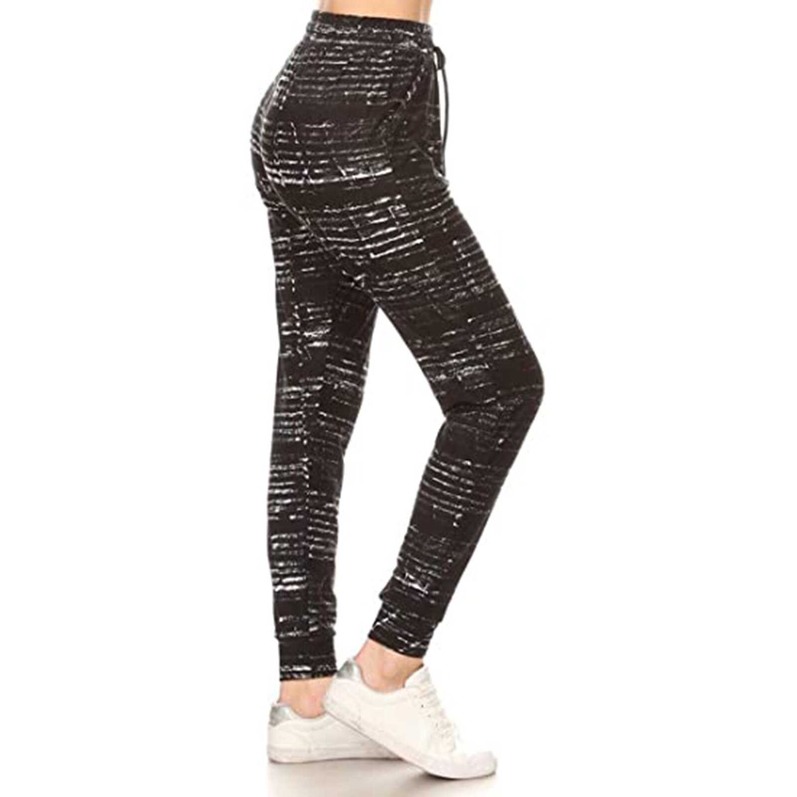 Leggings Sport Women Fitness Drawstring High Waist Print Leggings Activewear Sweatpants Pants Брюки Штаны Женские @40