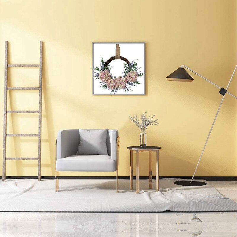 Sztuczny eukaliptus wieniec, sztuczny kwiat Wykonany ręcznie wieniec, dla frontowe drzwi okno ścienne dekoracje weselne