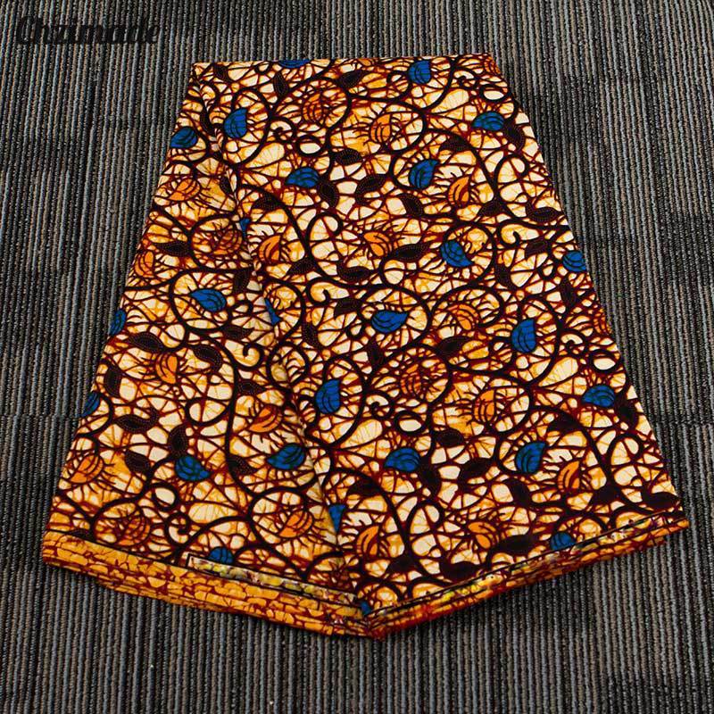 Chzimade 1Yard Ankara Afrikaanse Prints Batik Echte Wax Stof Bruiloft Polyester Stof Diy Jurk Naaien Materiaal: Default Title