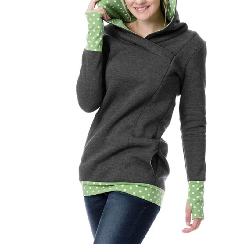 Mutterschaft Plus Samt Hoodies Herbst Mit Kapuze Mantel Schwangere Frauen Pflege Jacke Schwangerschaft Oberbekleidung Stillen Kleidung: Schwarz / S