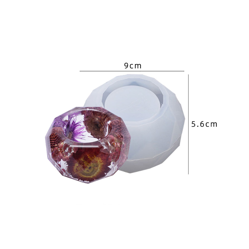 Silicone World Silicone Mold DIY Epoxy Resin Candle Holder Mould Aromatherapy Candle Molds Clay Plaster Mould Glue Mold: DEEP BLUE