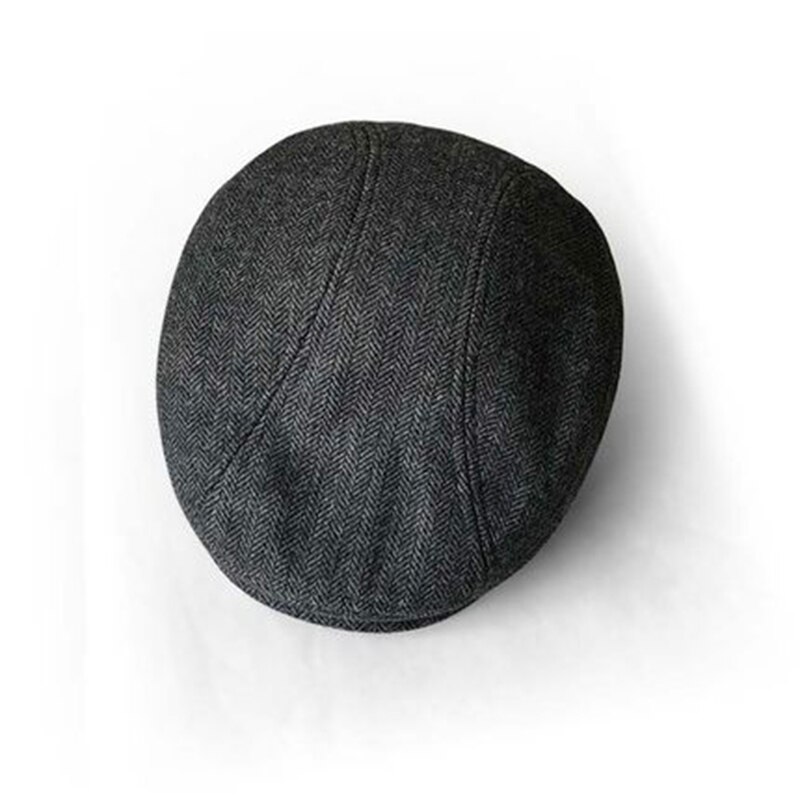 Gorra clásica de hiedra Gatsby para hombre y mujer, gorro con estampado de espiga en color gris oscuro, estilo Retro, liso, con pico de pato, CapsBLM297