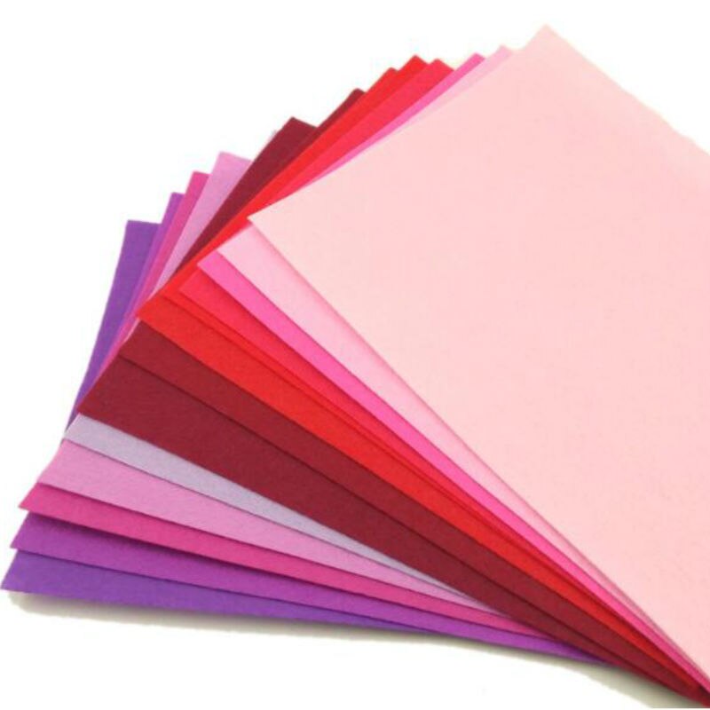 Ensemble de tissu feutre Polyester de | 1mm d'épaisseur, 20x 30cm 40 couleurs, tissu artisanal de couture, tissu de laine: 13colors