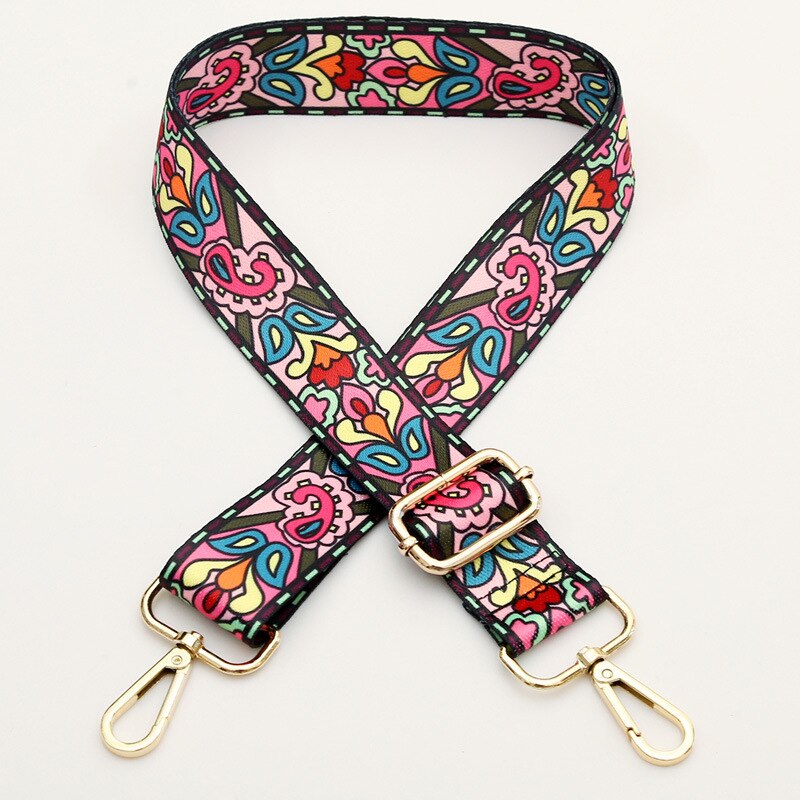 1PC National Style Long Shoulder Strap DIY Adjustable Crossbody Bag Shoulder Bags Decoration Belt Straps: 10