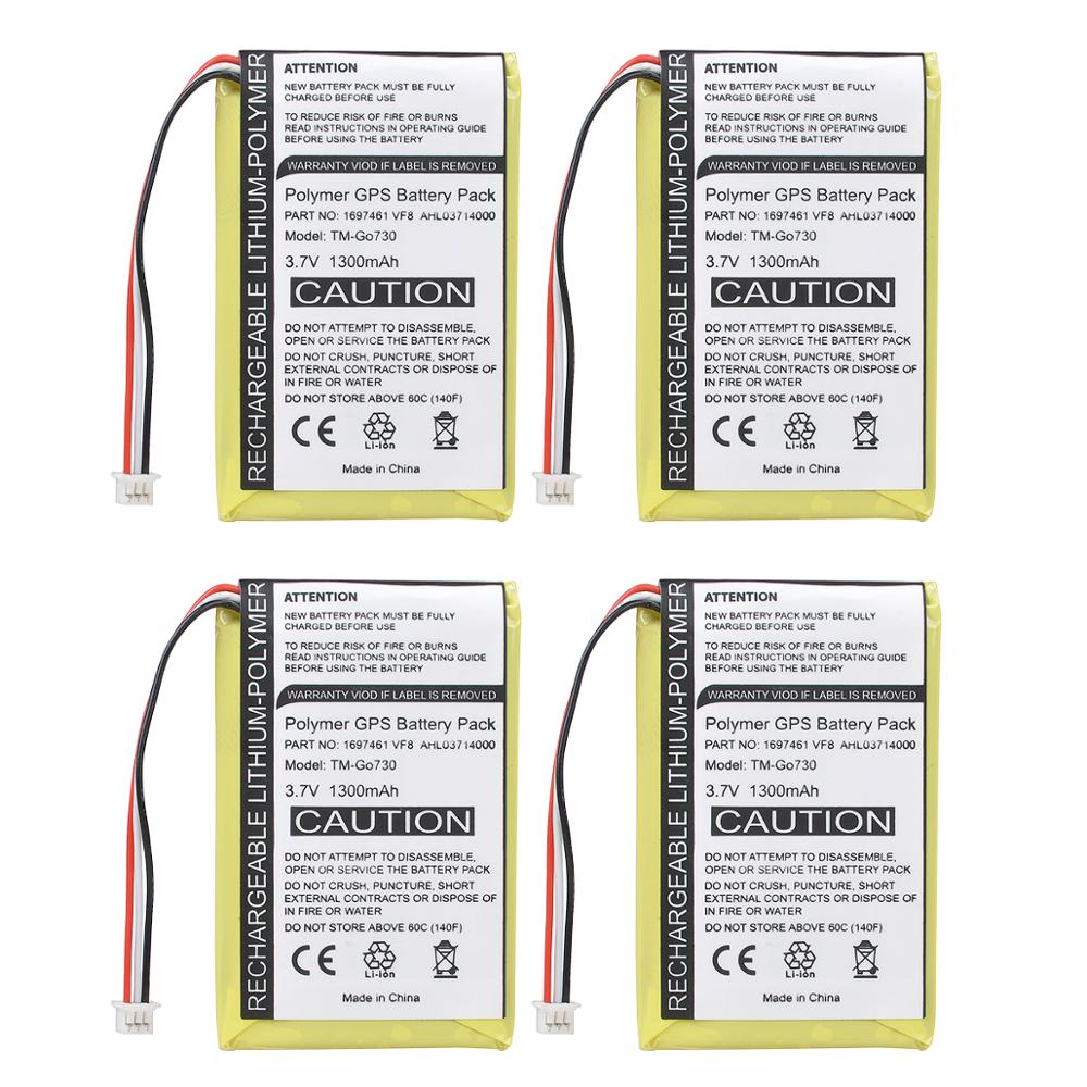 1300mAh Battery for TOMTOM VF8 No.VF8 Battery AHL03714100 Go 520 530 530 Live 630 630T 720 TMC 720T 730 1697461: RED