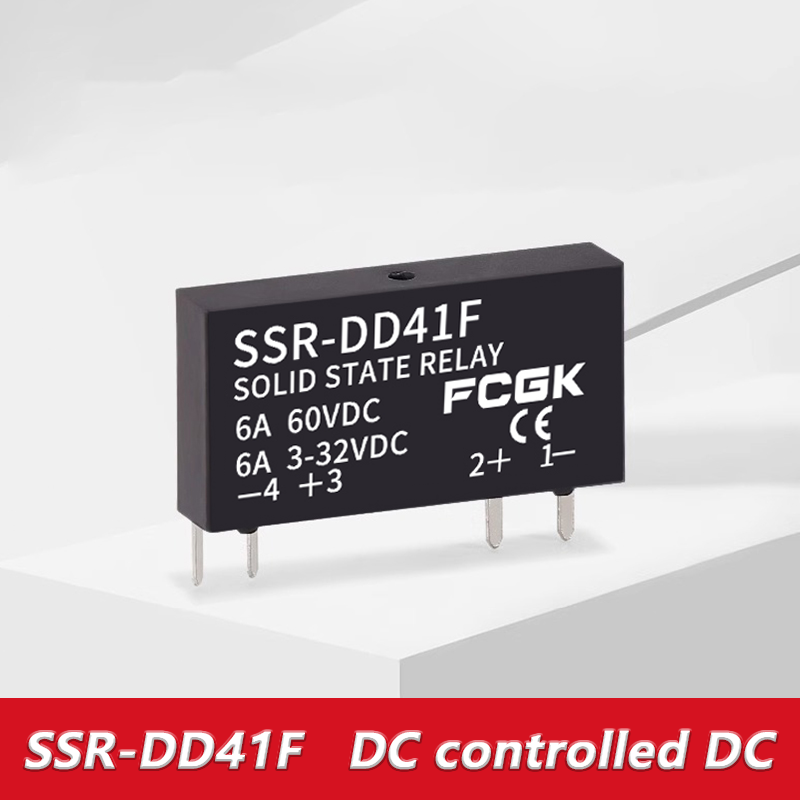 Tyndt relæ ssr -41 fda ssr -41 fdd solid state relæ 6a din-skinne relæ dc-styring ac dc-styring dc: M