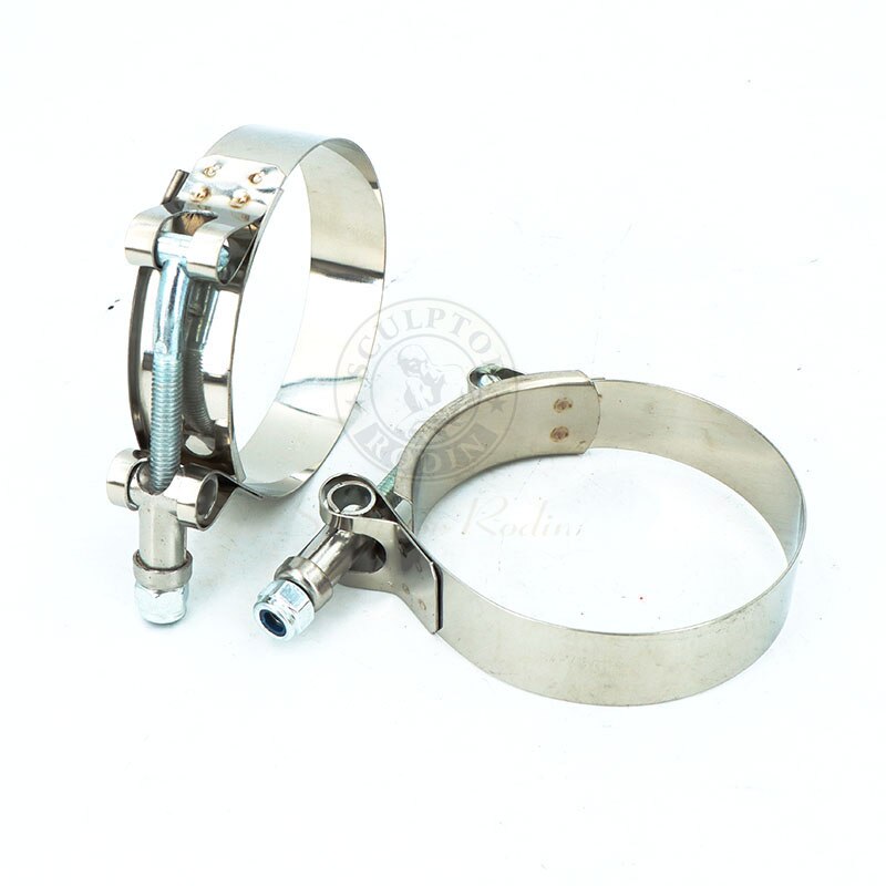 2PCS 304 Stainless Steel T-Bolt Turbo Silicone Hose Clamp SilconeT Bolt Clamp T Hose Pipe Clamp
