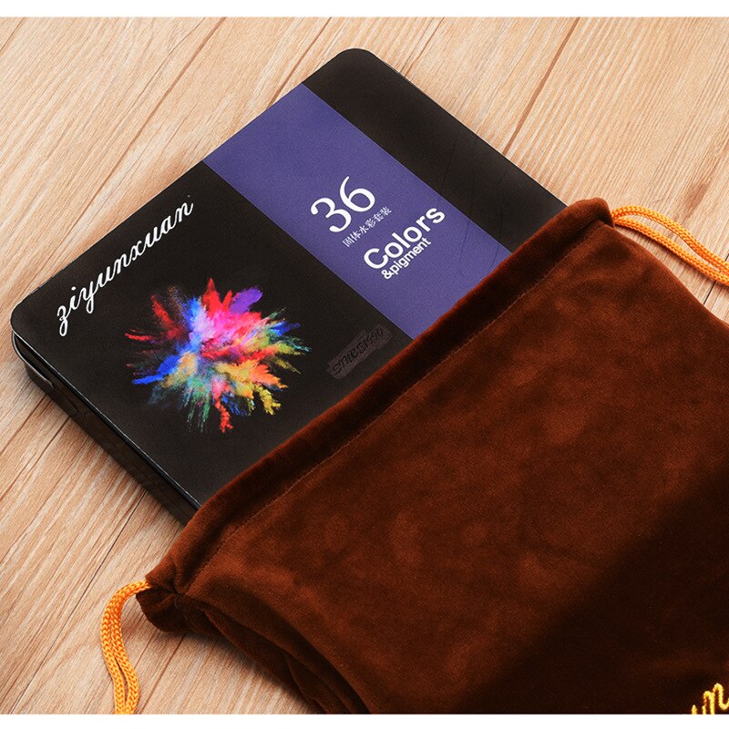 Solid 36-color Watercolor Paint Primary School Students Painting Sketch Set Beginner Children's Gouache Painting Box To Send Pen