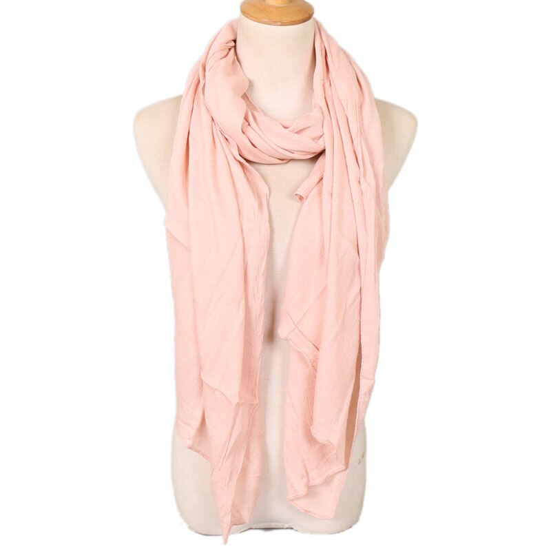 Llaven – foulard froissé pour femmes, hijab de luxe, 100% rayonne, châle froissé, couleur unie, écharpe musulmane, grande taille 180x95cm: 12