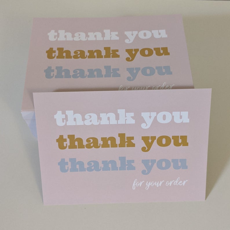 EppoBrand 70 Danke-Karten Für EBay-Verkäufer – Feedback-Anfrage Karten, 5,1x8,9 Cm, 300 G/m² Karton