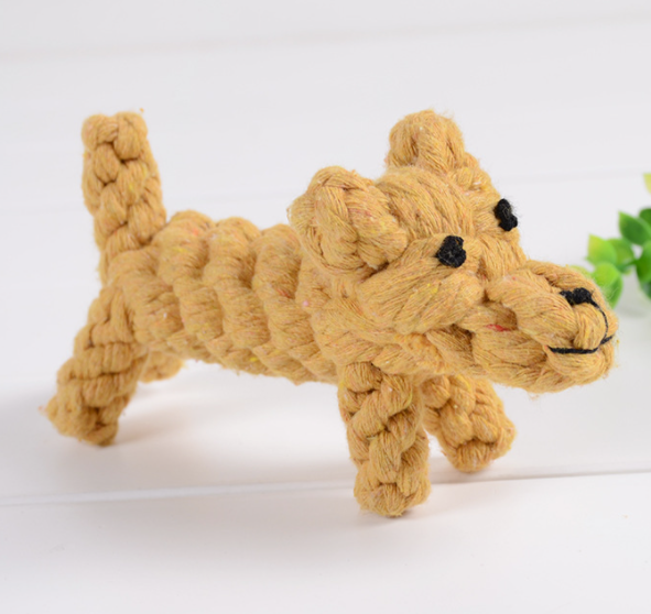 Pet Toys For Big Dog Funny Cotton Animals Shape Puppy Small Dog Toy Chew Knot Teeth Cleaning Rope Toys: 7