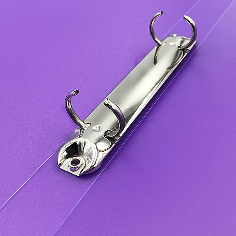 A4 Ring Binder Colorured Transparent Loose-leaf Paper File Folder Storage Supply