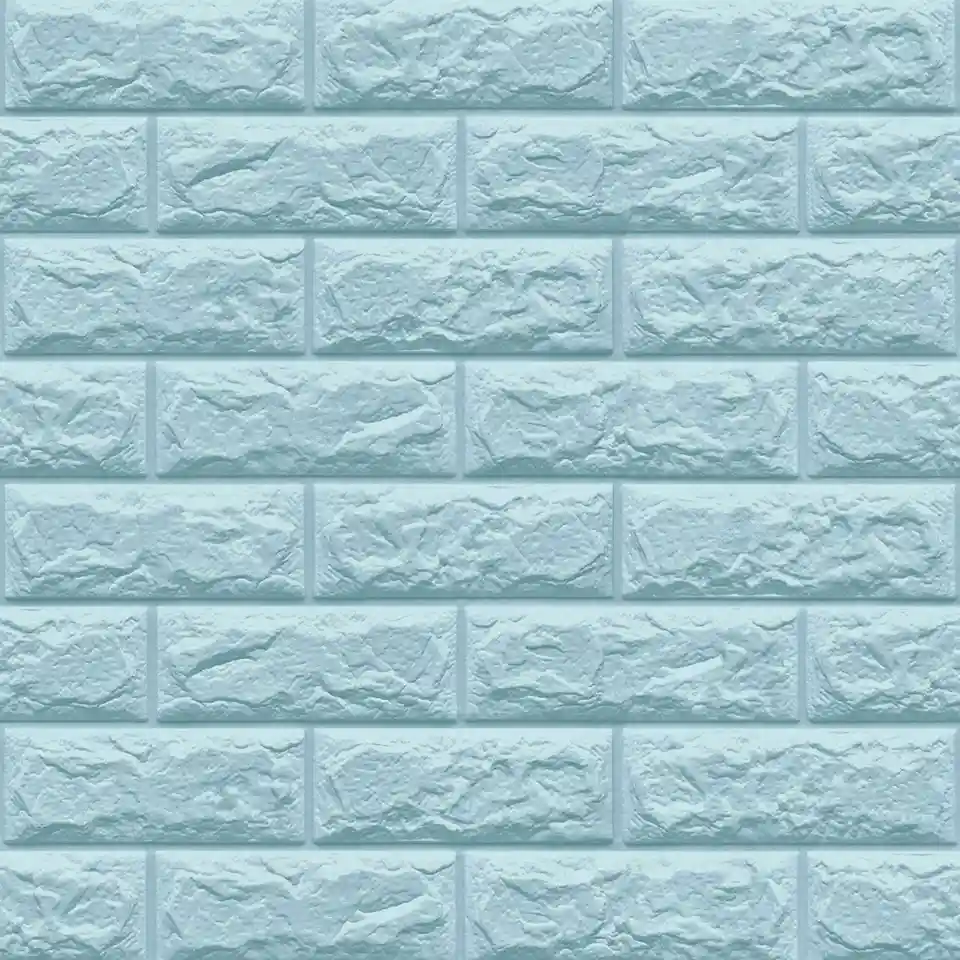 3MM 10/20PCS zelfklevende 3D Baksteen Behang PE Schuim Wandpanelen Stickers Waterdicht Behang woondecoratie: XL / Blauw