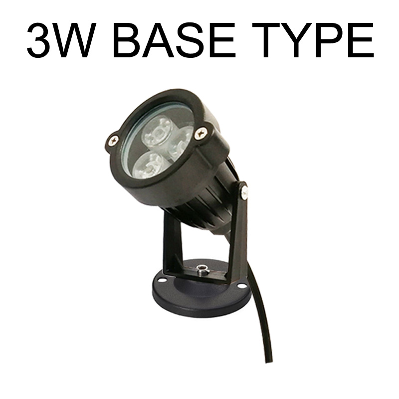 Utomhus trädgård landskapslampa  ac220 v 110v dc12v led gräsmatta lampa vattentät belysning led-lampa trädgårdsgång spotlight 3w 6w: Blå / Blå / 100-300w