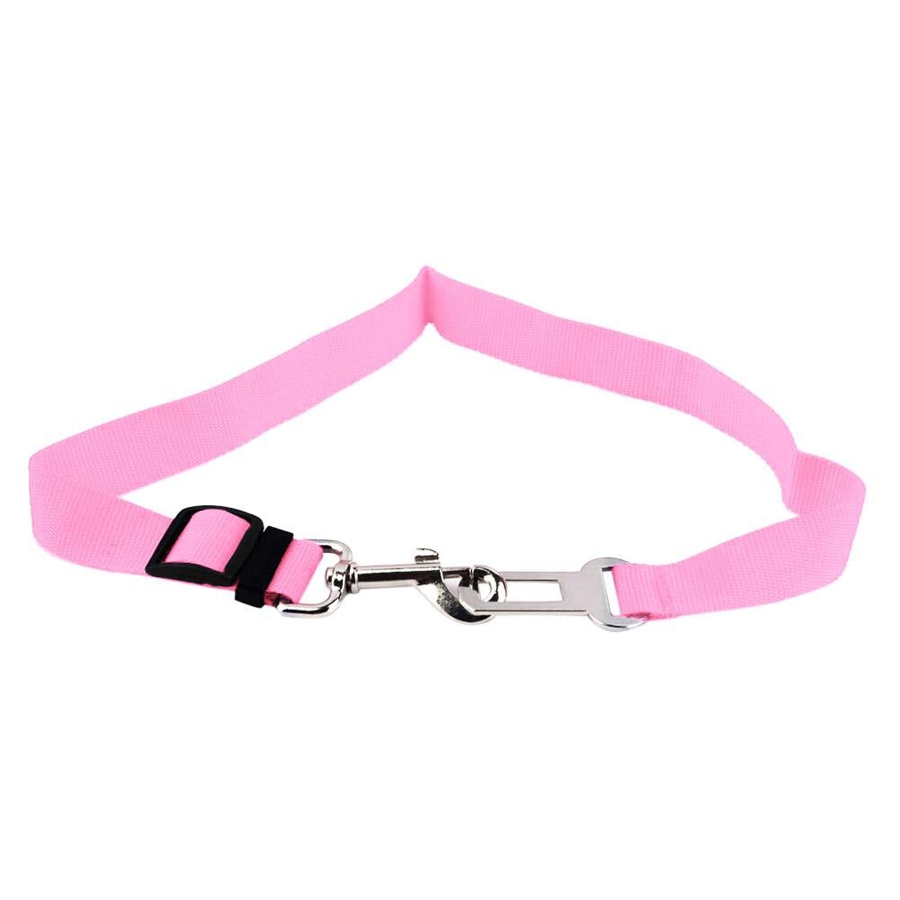 Cinturón de seguridad ajustable para perros y gatos, arnés de seguridad para coche, correa de tracción de plomo, suministros para mascotas