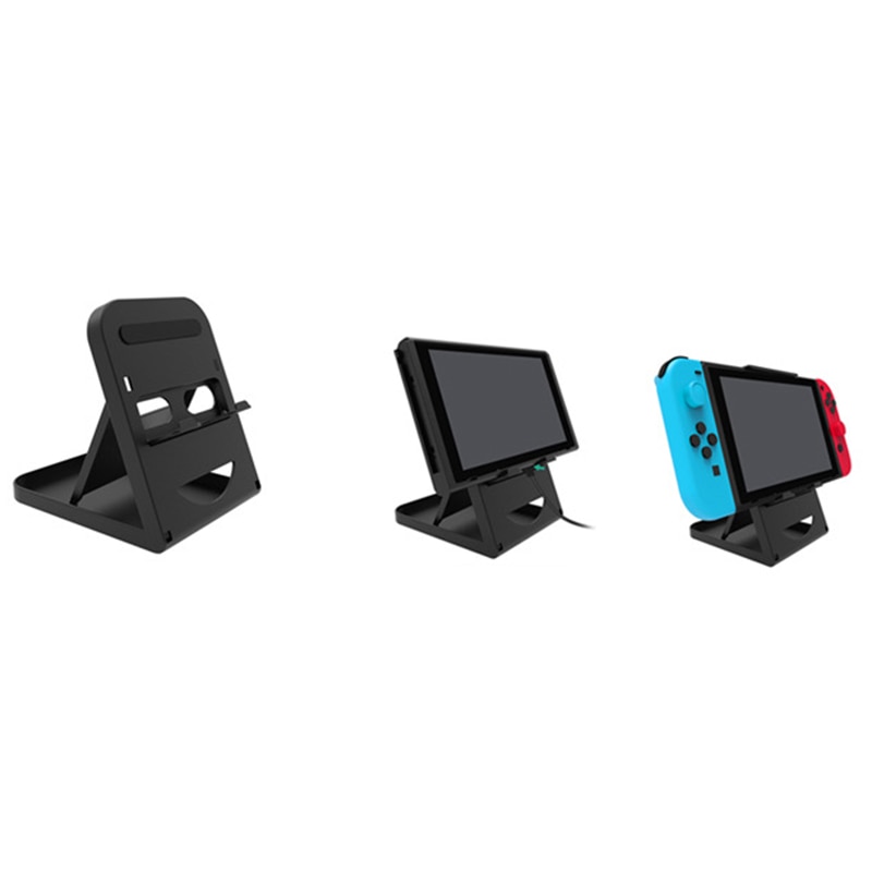 Soporte de juego para Nintendo Switch, ajustable, plegable, ABS, compacto, para mando de Nintendo Switch