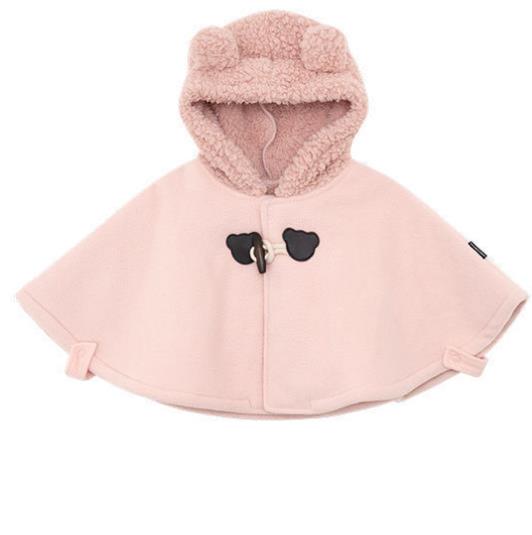 Manteau d'hiver en coton pour enfants, vêtements à capuche, couleur unie, pour filles et garçons, manteau décontracté, à la , vêtements d'extérieur: Rose / 90