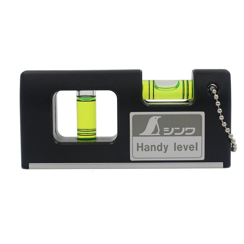 SHINWA Portable Magnetic Level Ruler Spirit Level with Magnet Black White Color 100/200mm